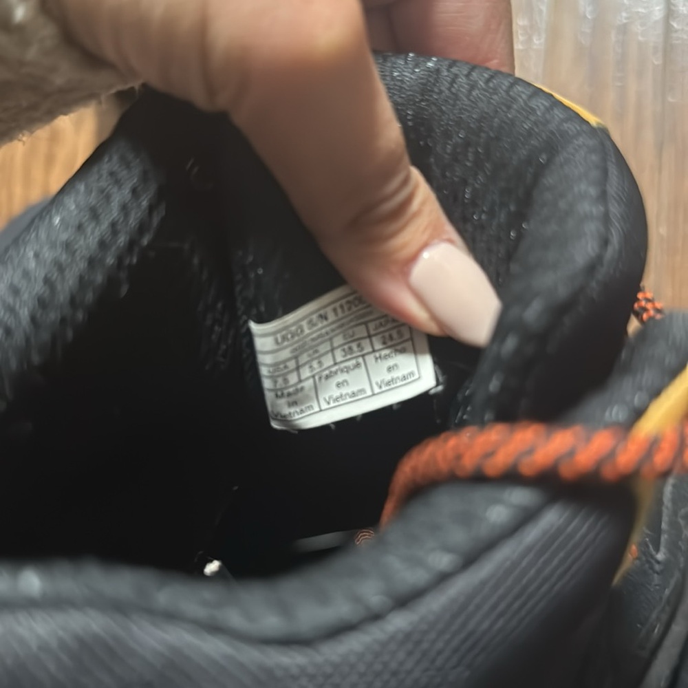 UGG Black/Orange Lace Up Sneaker - Picture 7 of 9